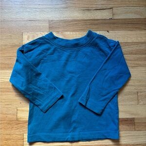 Hanna Andersson Kids Blue Long Sleeve Shirt
